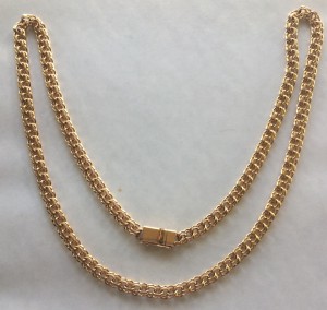 ЦЕПЬ И БРАСЛЕТ. ЗОЛОТО 585. БИСМАРК.