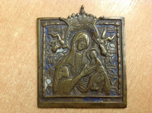 Страстная Богородица эмаль