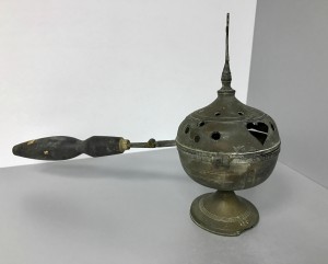 Кацея. Кадильница с сердечками. Походная с раскладной ручкой