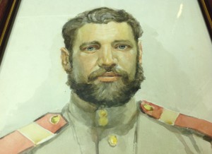 Портрет Старшего Сержанта акварель 1950 год