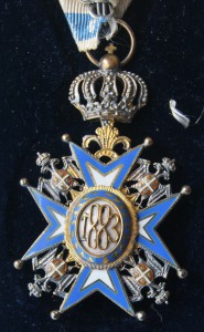 КОРОЛЕВСКАЯ СЕРБИЯ Орден Святого Саввы 4 ст СОХРАН+коробка
