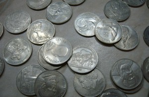 Набор юбилейных монет в альбоме СССР