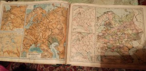 Учебный атлас всеобщей географии. А. Линберг, 1911 г.