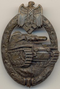 "За танковый бой" в бронзе.