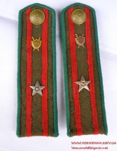 Погоны военного юриста, погранвойска, 1943 год