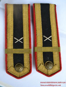 Погоны курсанта артиллерийского училища ИПТА с нарукавной