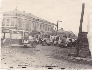 БА-64 на улицах захваченного города. 1944-1945 года.