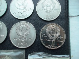Подборка советских юбилейных монет.