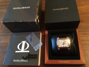 Золотые BAUME & MERCIER HAMPTON SPIRIT XL CALENDAR MOON PHAS