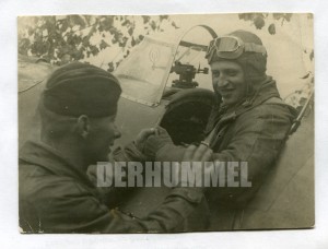 1941 год. Летчики Ленинградского фронта. Майор Гусев.