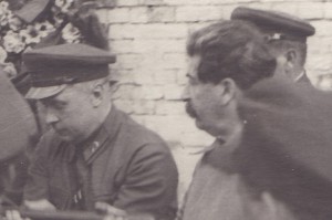 Сталин,Куйбышев у урны с прахом В.Р.Менжинского. Москва,1934