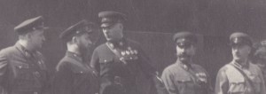 Члены Правительства и др на трибуне мавзолея. Москва,1930-е.