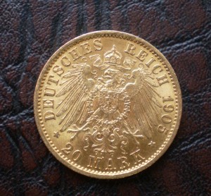 20 марок 1905 Пруссия не дорого
