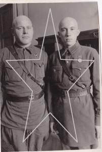 Партизаны М.И.Троян и Б.М.Бойко. Москва,сентябрь 1942 года.