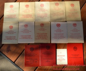 Комплект из четырнадцати документов на полковника КГБ