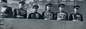 Маршалы Победы на трибуне Мавзолея