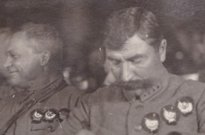 С.М.Будённый и А.И.Егоров с орденами. 1920-30 гг.