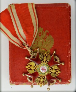Орден Святого Станислава 3-й степени, лента, коробка