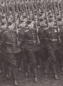Парад Победы.Курсанты Академии им.Жуковского. 1945 год.