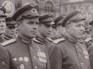 Парад Победы 24июня 1945 г. Лётчики на Кр.Площади.