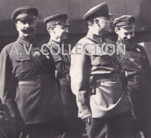 Парад в Москве.1931 г. Будённый,Гамарник,Ворошилов,Корк.