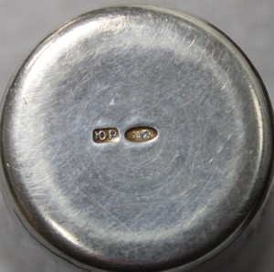 6 серебряных стопок 875 пробы. Живописные эмали.