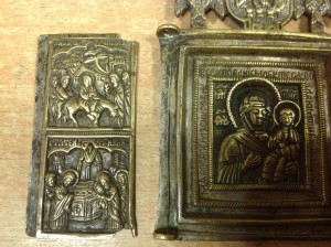 Складень Смоленская Богородица с молитвой -нет створки