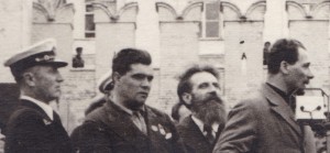 Сталин,Шмидт,Водопьянов,Каманин,Куйбышев. Встр. челюскинцев.