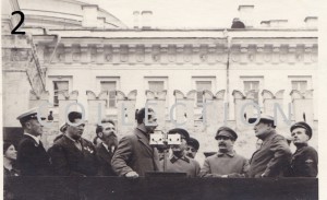 Сталин,Шмидт,Водопьянов,Каманин,Куйбышев. Встр. челюскинцев.