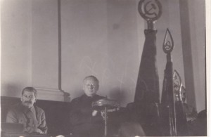 Сталин и Литвинов в президиуме 8 Всесоюз.Съезда Советов.1936