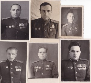 Фото военных из личных дел с наградами