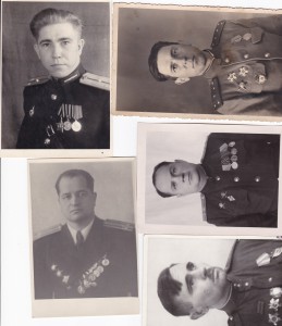 Фото военных из личных дел с наградами