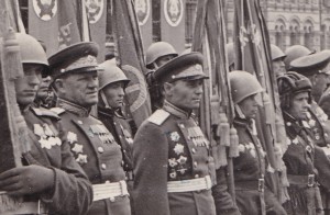 Сводный полк 4-го Украинского фронта. Москва,1945 год.