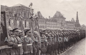Сводный полк 4-го Украинского фронта. Москва,1945 год.