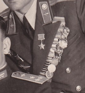 Лётчик,Герой Сов.Союза,полковник Ф.И.Шинкаренко.июнь 1949 г.