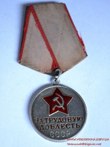 Медаль "За трудовую доблесть" № 45566