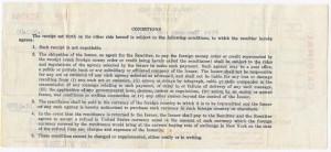 Перевод из США в СССР 5000 долларов 1969 г. письмо Банк ВТ