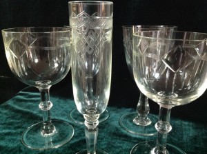 5 фужеров красивых