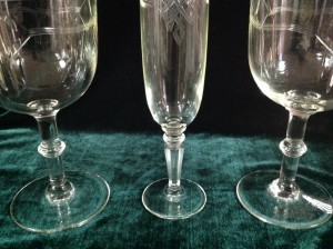 5 фужеров красивых