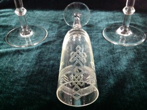 5 фужеров красивых