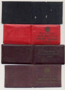 Дальстрой Док к знаку. 7 грамот 1942-49 на женщину