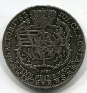 Польско-Саксонский талер 1763 г