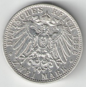 2 марки 1896 Пруссия