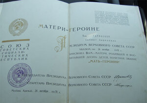 Материнский комплект с док. 1