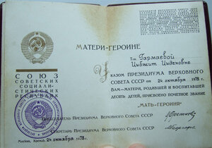 Материнский комплект с док. 1