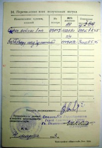 ОВ -1 ст., № 117*** на летчика - истребителя