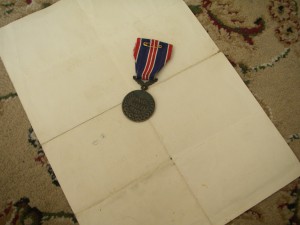 медаль "За храбрость" с документом (на нашего)