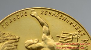 Комплект медалей ВДНХ из золота и документов к ним