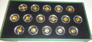 Либерия 12$ 2008 год ( набор из 16 монет )