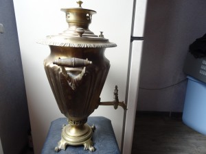 Самовар в форме рюмки,клеймо "Самоварная фабрика 1-ой артели
